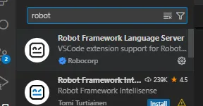 Extension cho Robot Framework